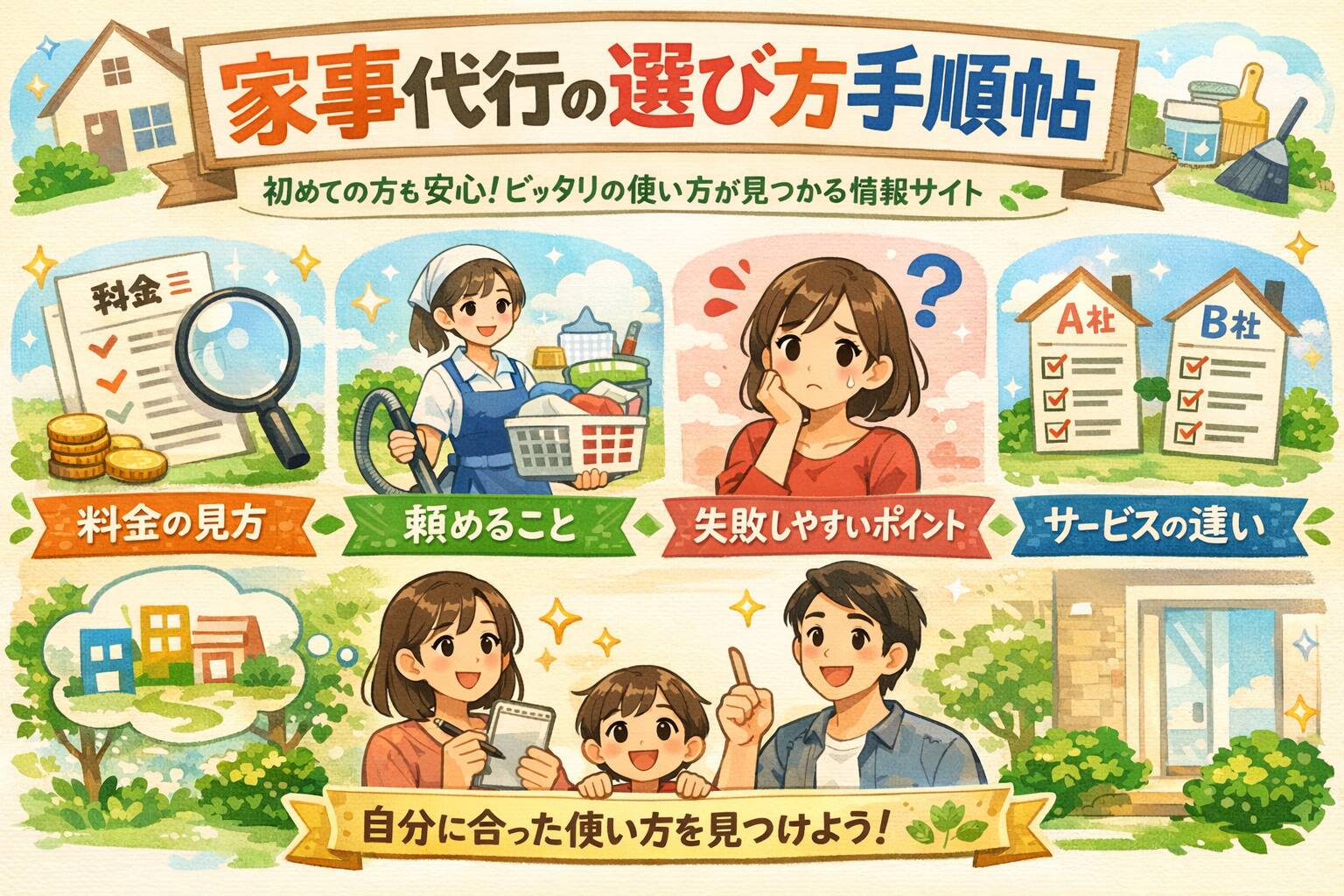 家事代行の選び方手順帖